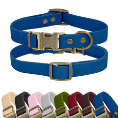 Wisedog rubber dog collar with waterproof buckle for dry outdoor walks
