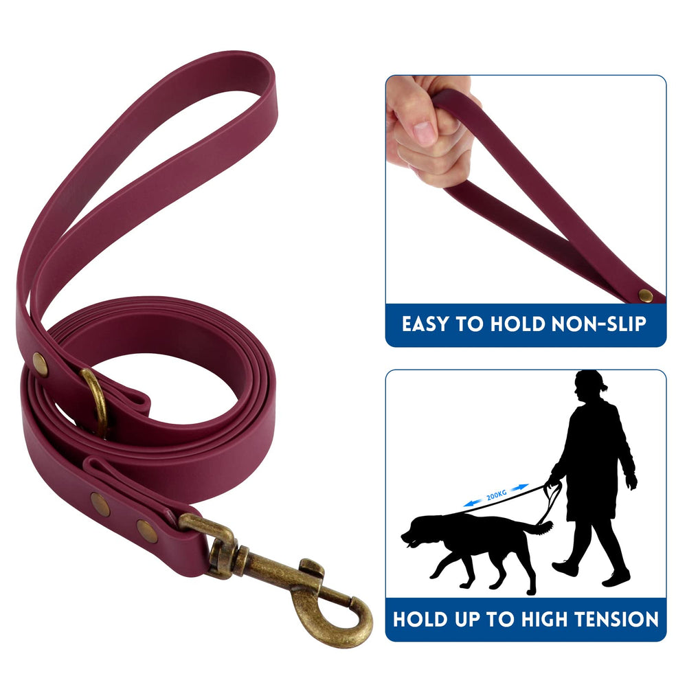 Wisedog waterproof collar and leash endure rain for reliable dog walks.