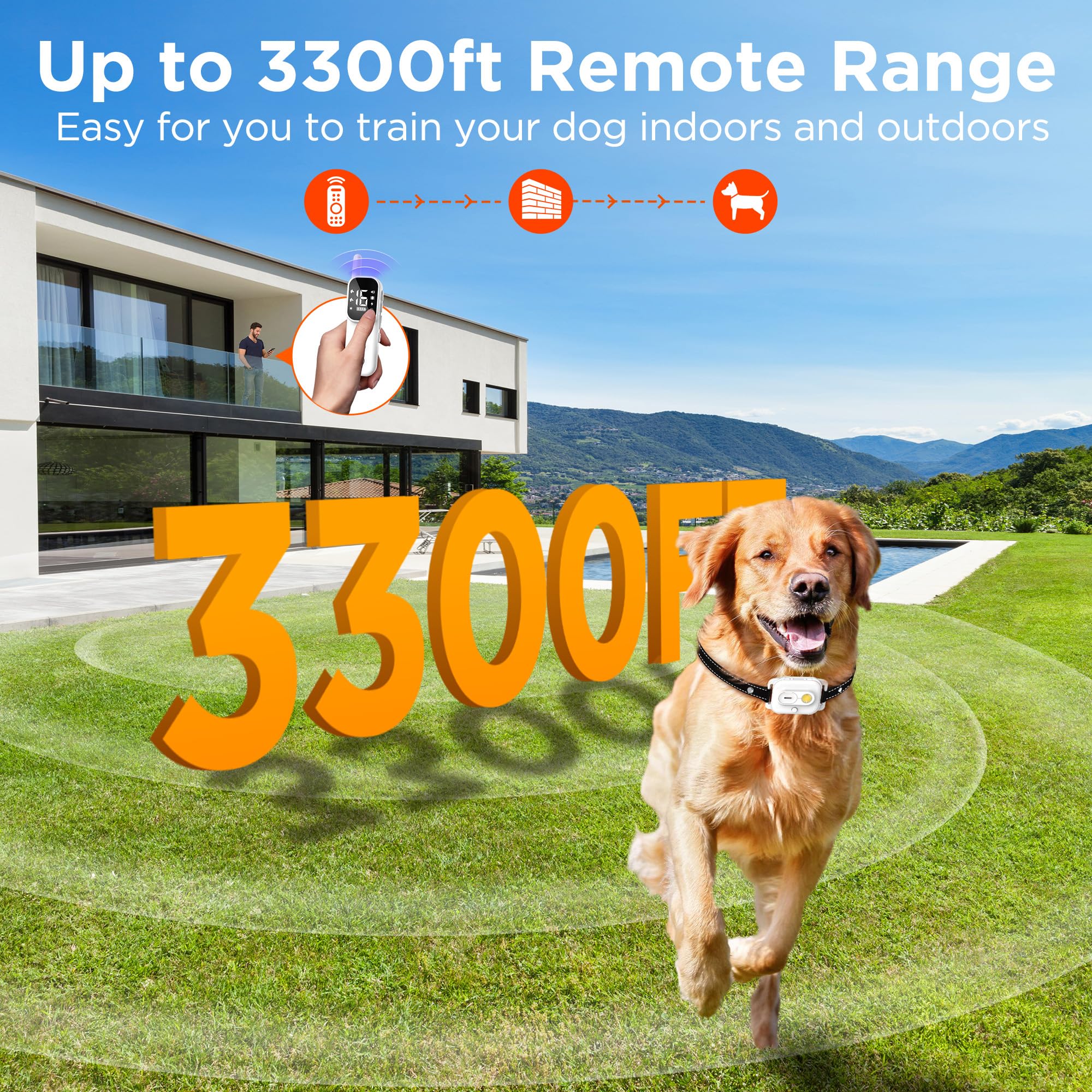 Wissilor remote transmitter for dual-channel training two dogs simultaneously.