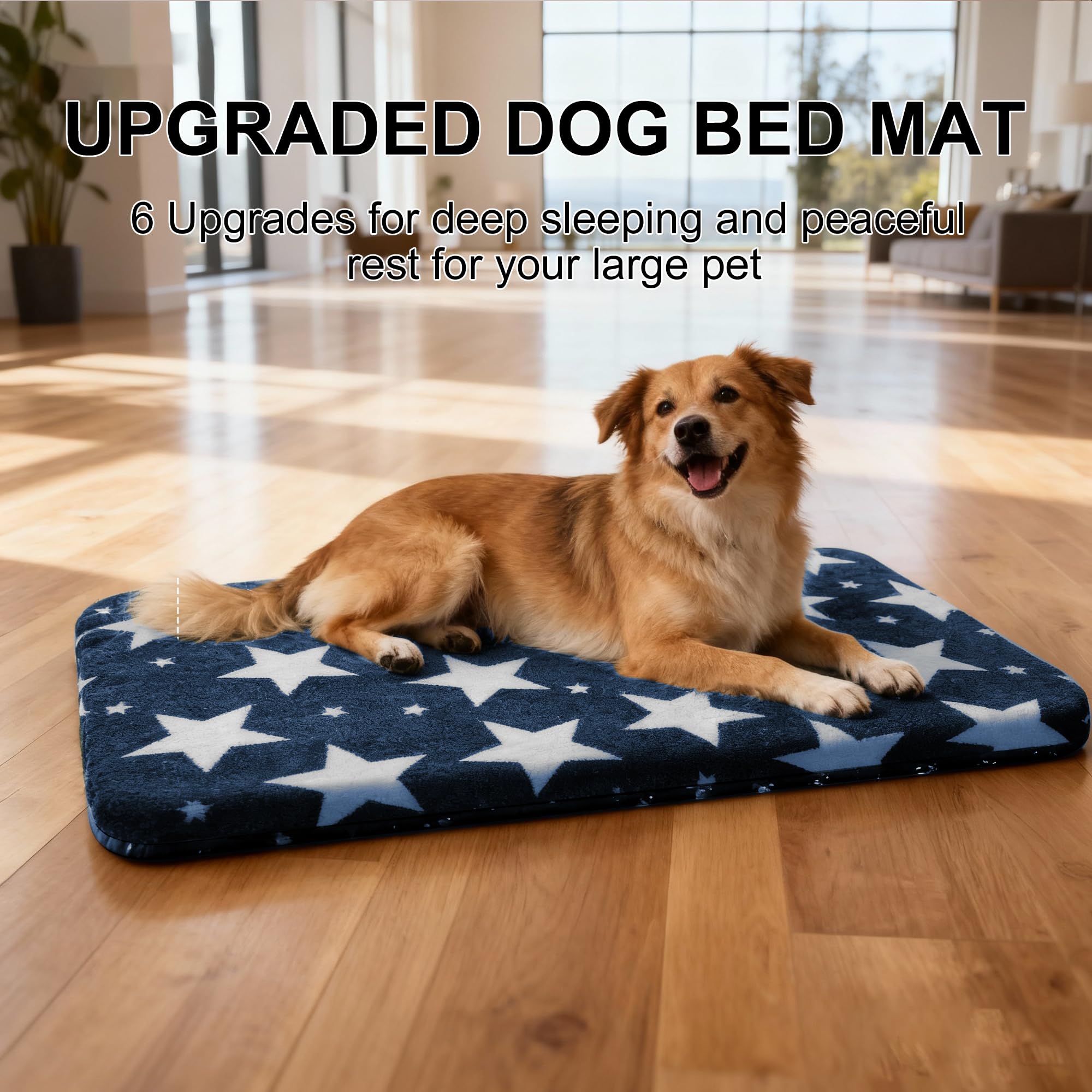 Wittop dog bed blue close-up shows soft-material texture for inviting rest.