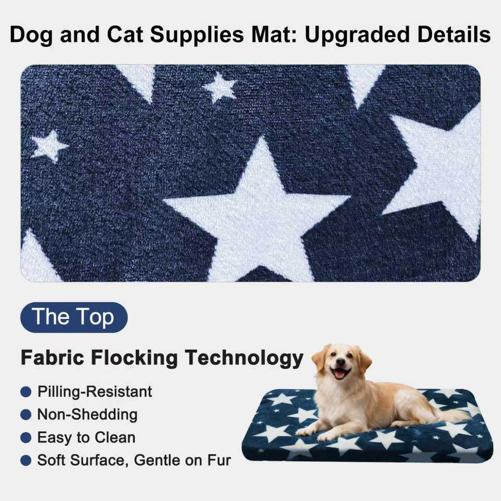 Wittop bed blue non-slip-bottom ensures a secure fit in kennels and crates.