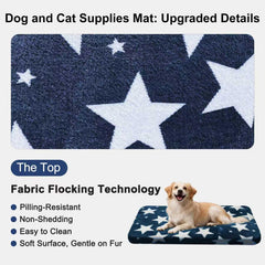 Wittop bed blue non-slip-bottom ensures a secure fit in kennels and crates.