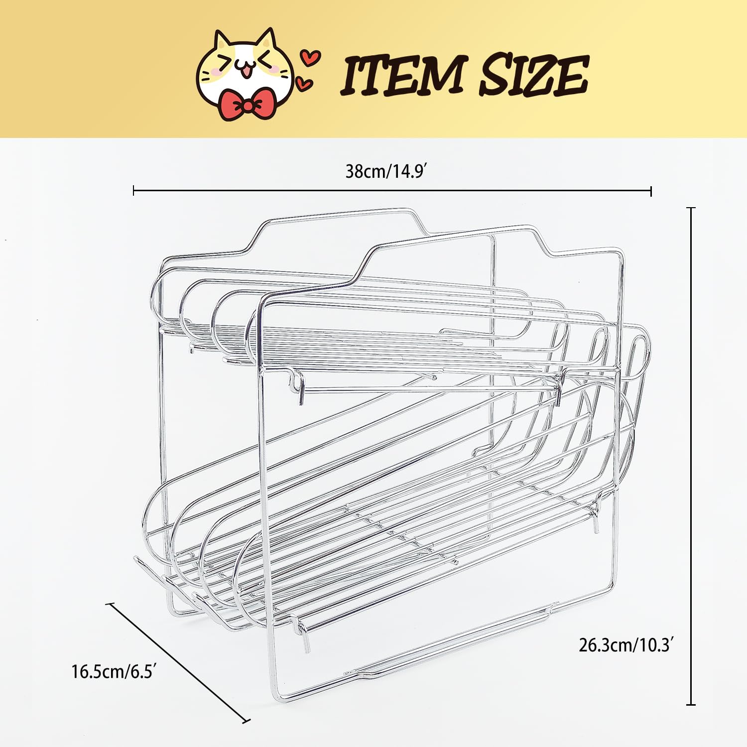 WIWIWISAM cat food can rack side angle highlights compact footprint in small kitchens