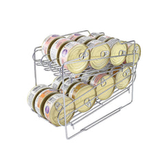 WIWIWISAM cat food organizer front view shows 24-can capacity for neat storage