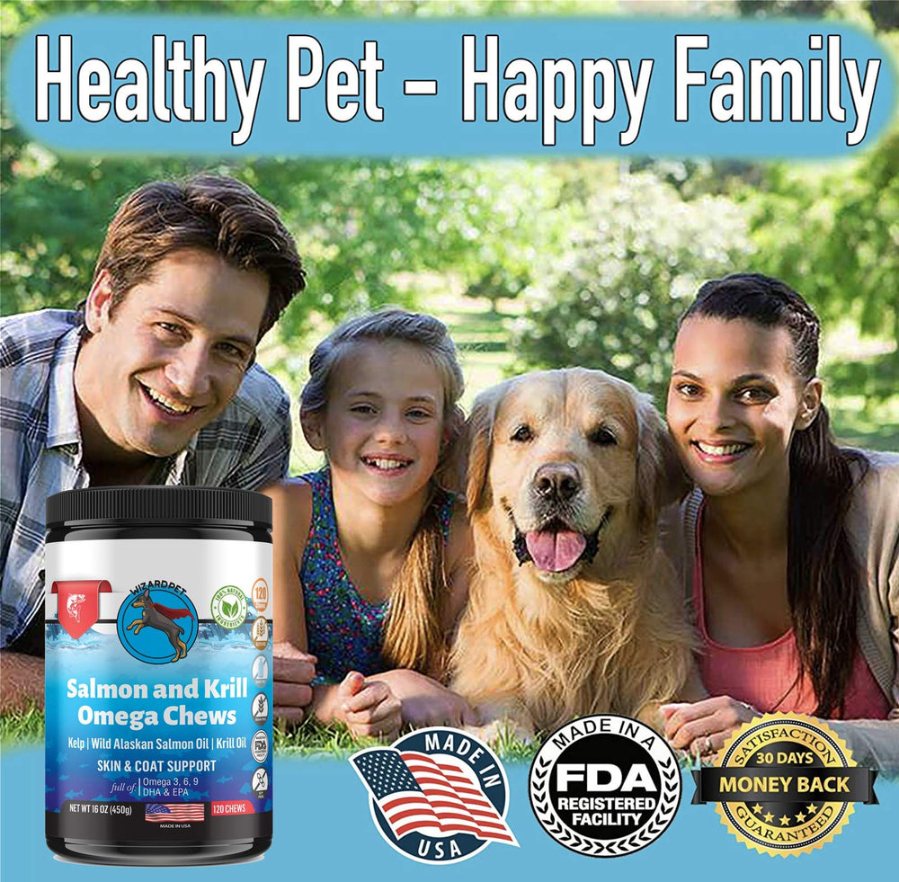 WIZARDPET 120-soft-chews-packaging-front shows ample supply for long-term use