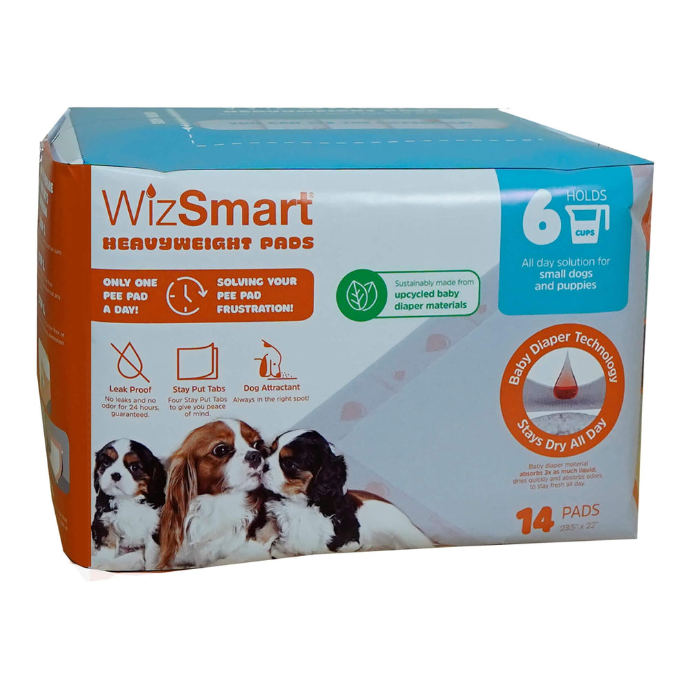 WizSmart Heavyweight Dog Pads with absorbent core for reliable liquid capture.