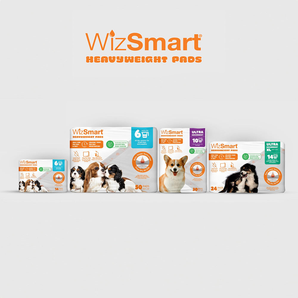 WizSmart crate-playpen-setup pads provide versatile coverage for training.