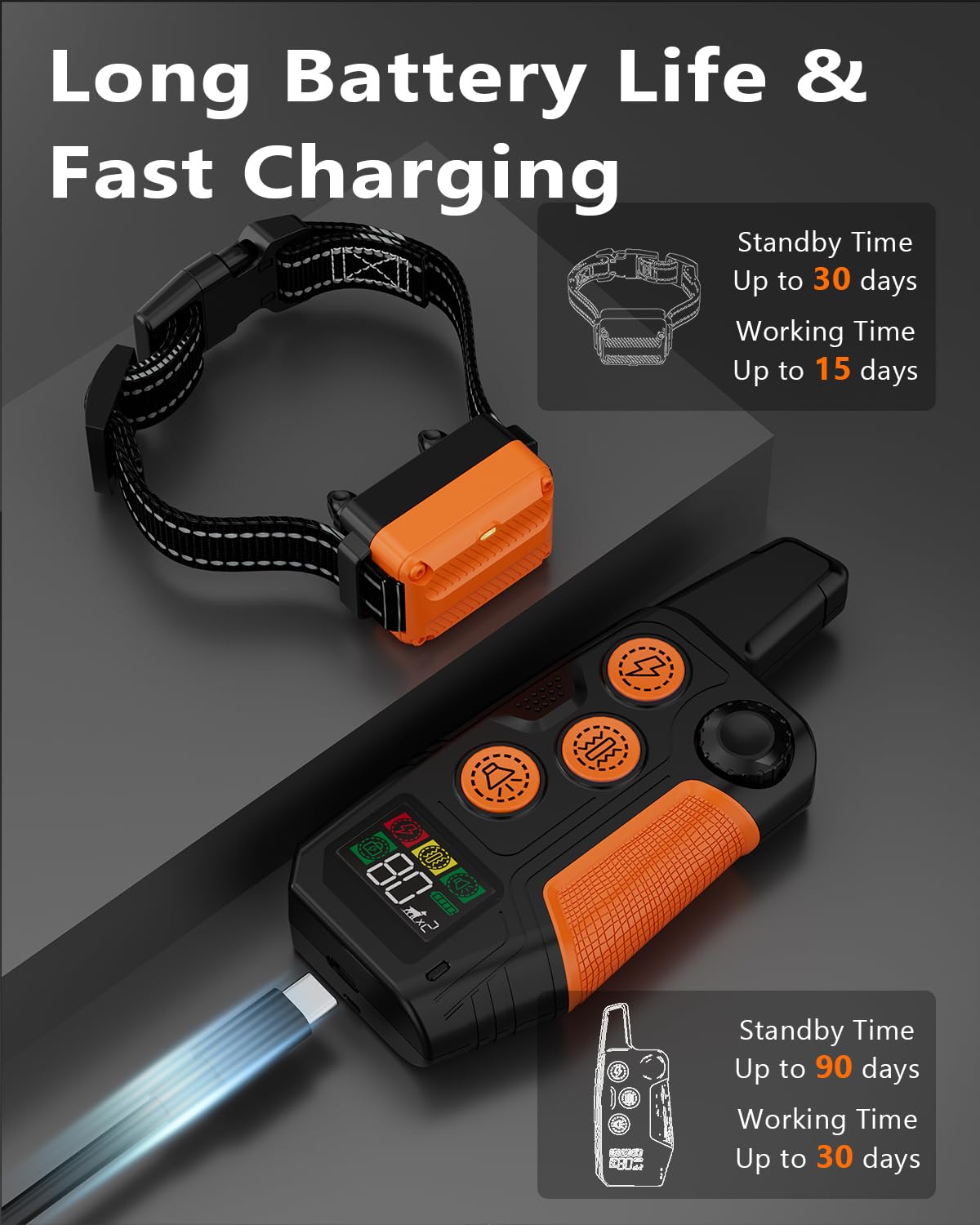 WLLNEE dog shock collar modes beeps, vibrations and shocks demonstrated