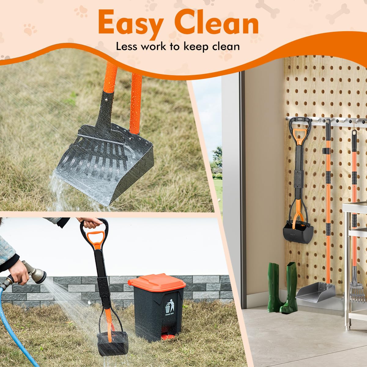 WLQiu durable stainless steel construction resists rust for long outdoor use.