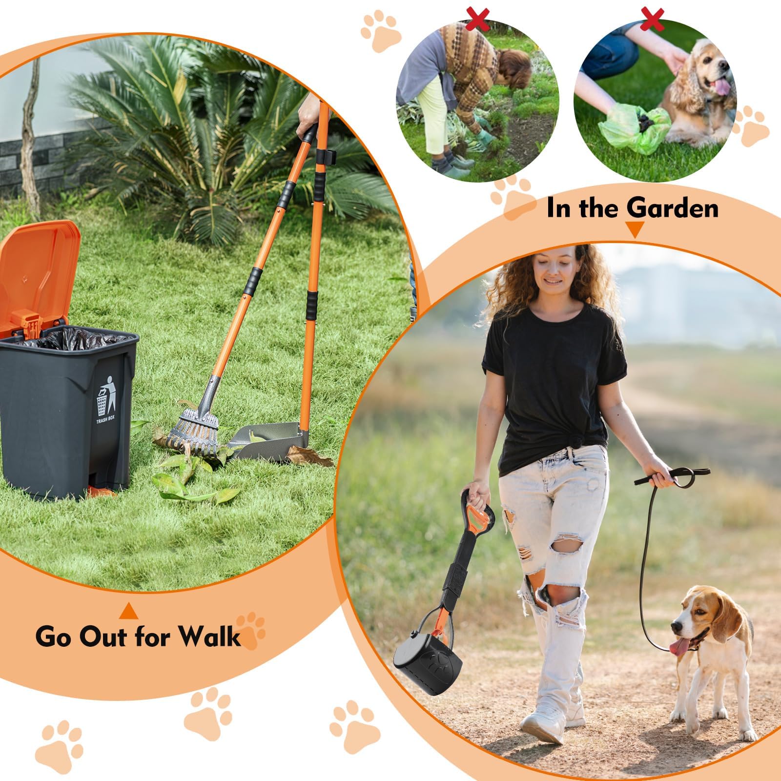 WLQiu removable inner bucket simplifies bag changes and disposal.