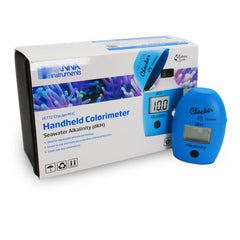 WLR Industries Hanna HI772 checker saltwater alkalinity display for quick reef tank tests.