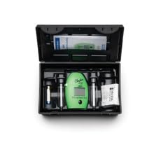 Hanna HI774 portable colorimeter on a reef keeper's bench for quick checks.