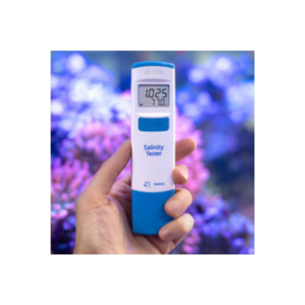 WLR Industries Hanna HI98319 Marine Salinity Tester aquarium setup checks salinity safely.
