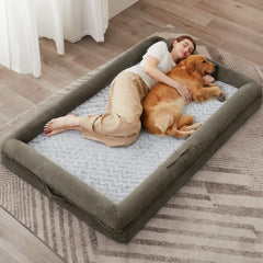 WNPETHOME dog bed velvet cover shows soft, skin-friendly comfort.