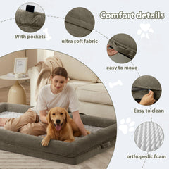 WNPETHOME high-density egg crate foam distributes weight for joint comfort.