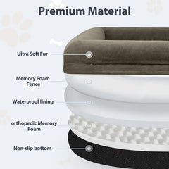 WNPETHOME dog bed removable washable cover highlights easy cleaning.