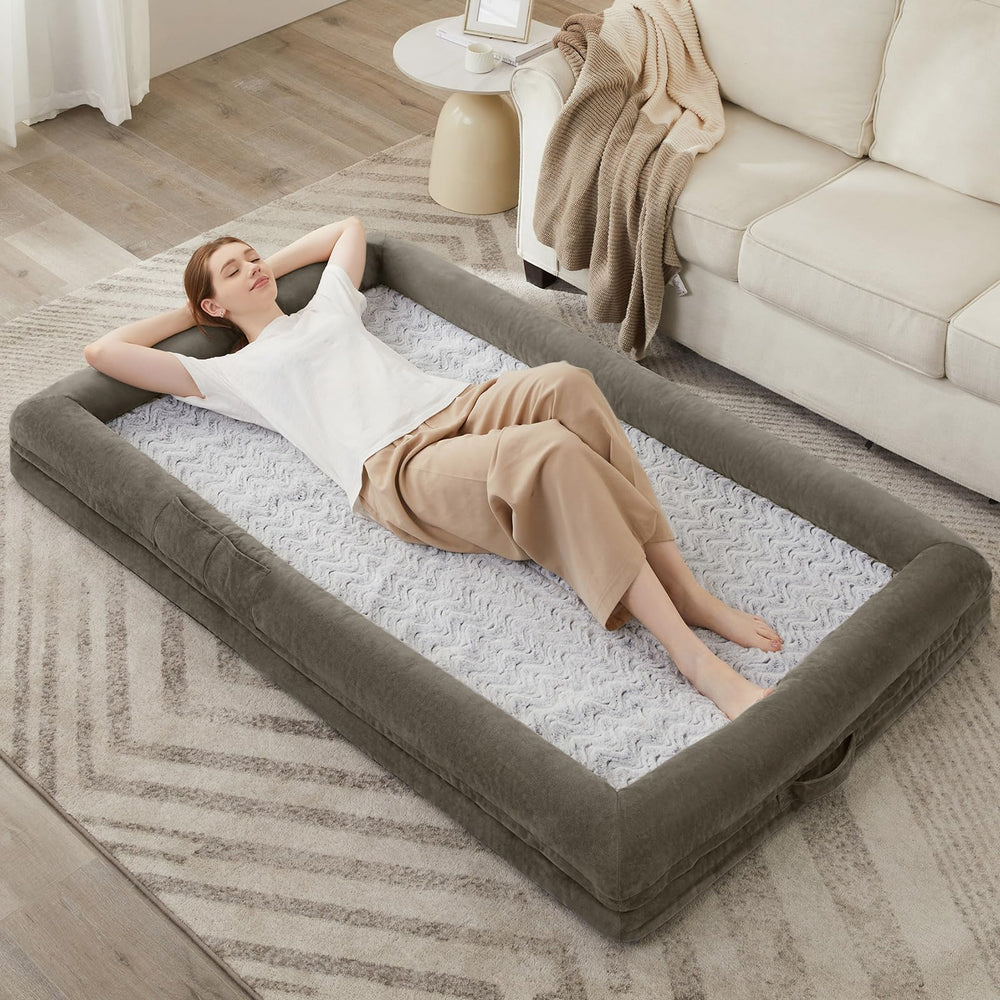 WNPETHOME large 71x46 inch dog bed supports big breeds and heavy pets.