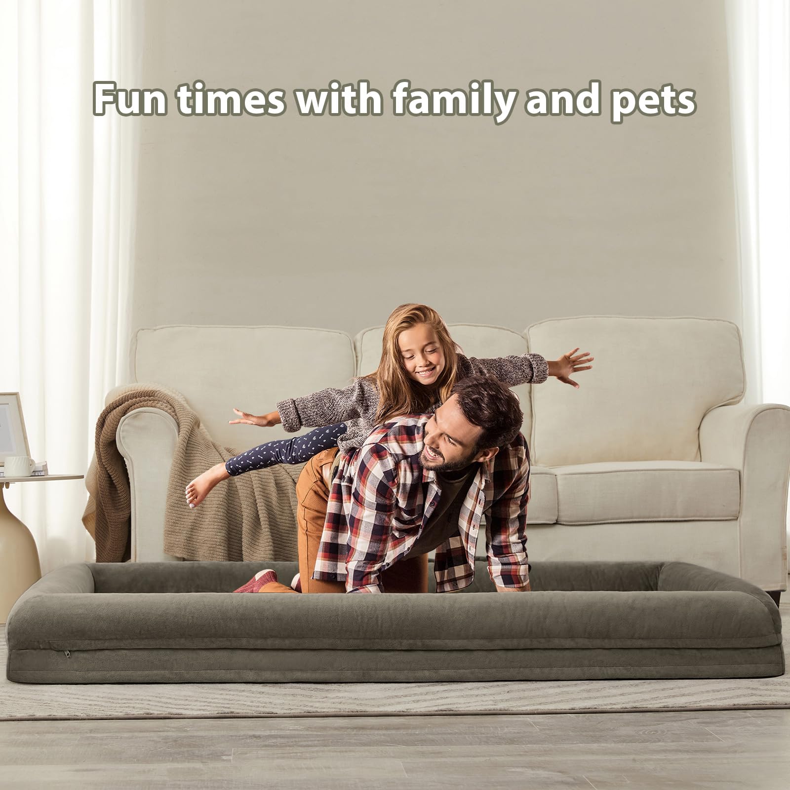 WNPETHOME waterproof cover blocks spills while protecting the foam.