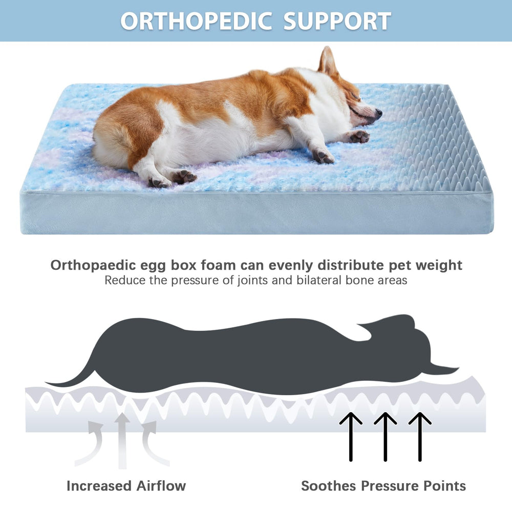 WNPETHOME anti-slip bottom keeps the bed in place on slick floors