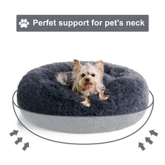 WNPETHOME calming dog bed 8 inch raised edges for neck support