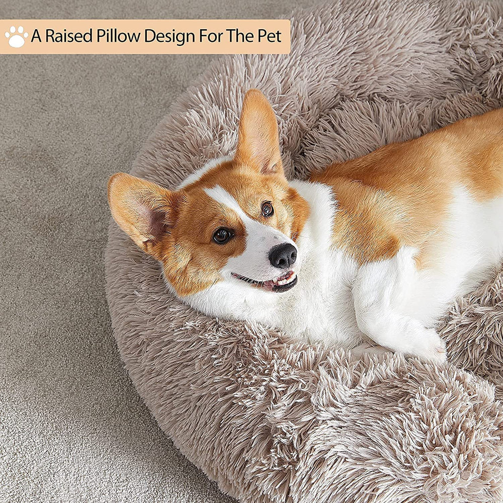 WNPETHOME Calming Dog Bed Donut interior 3D fiber padding highlights enhanced support