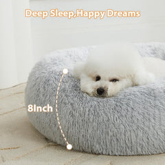 WNPETHOME Calming Dog Bed inner core features breathable fiber for warmth without overheating