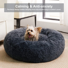 WNPETHOME Calming Dog Bed interior fiber closeup illustrates breathable core
