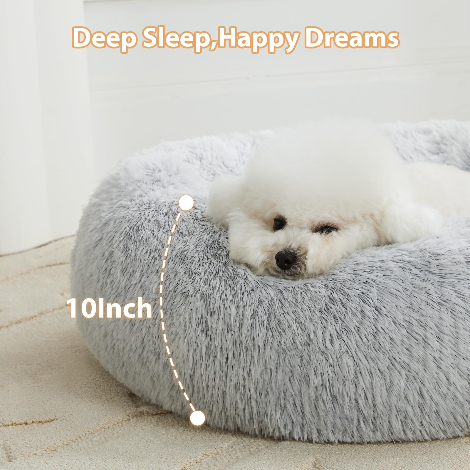WNPETHOME Donut Bed breathable inner core promotes airflow