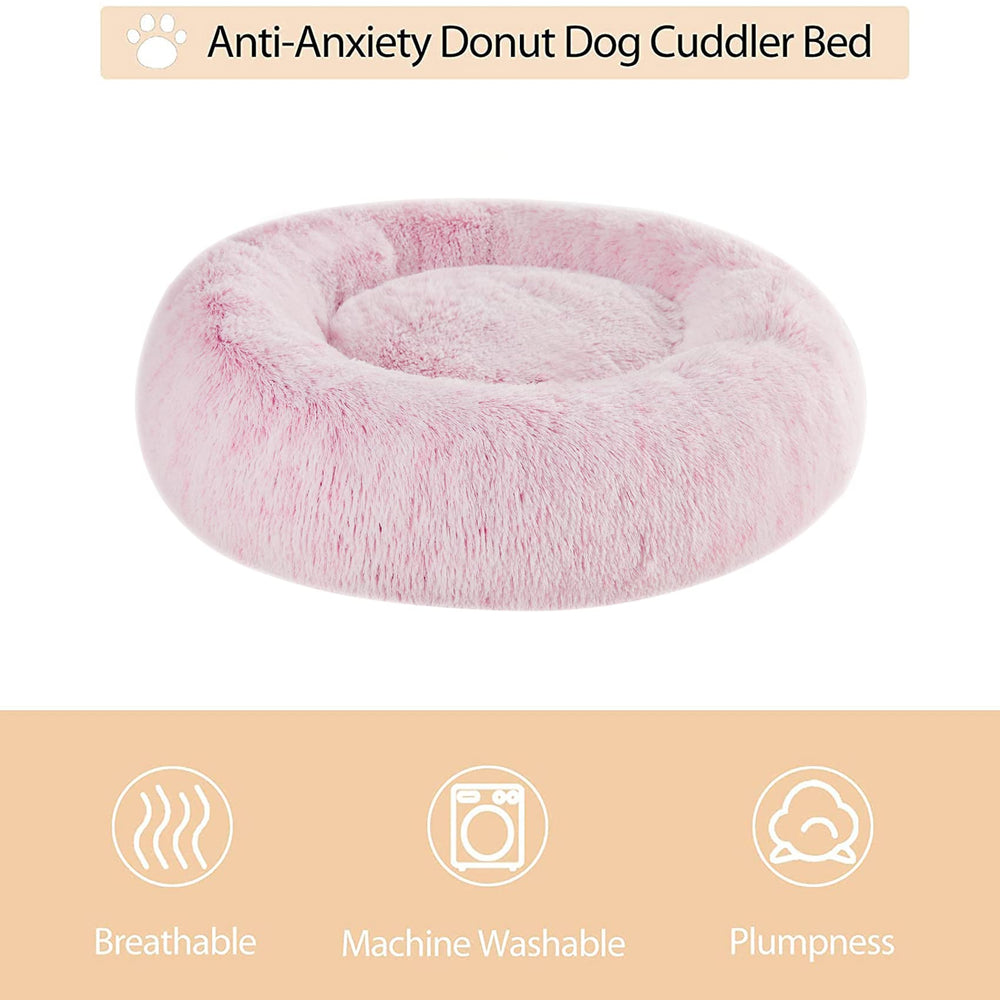 WNPETHOME calming donut bed raised edges emphasize support for restful posture