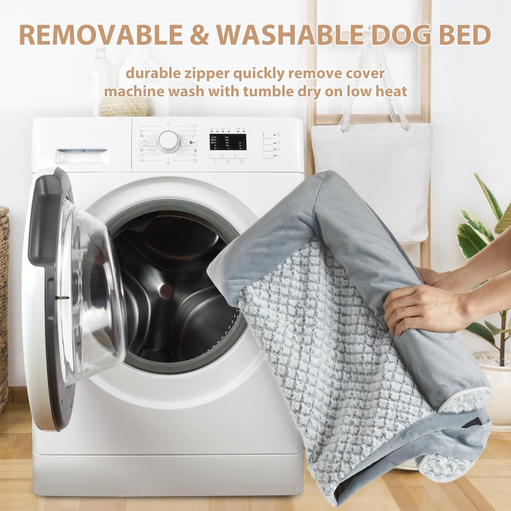 WNPETHOME dimensions 42x30x7 inches show ample space for large dogs up to 80 lbs.