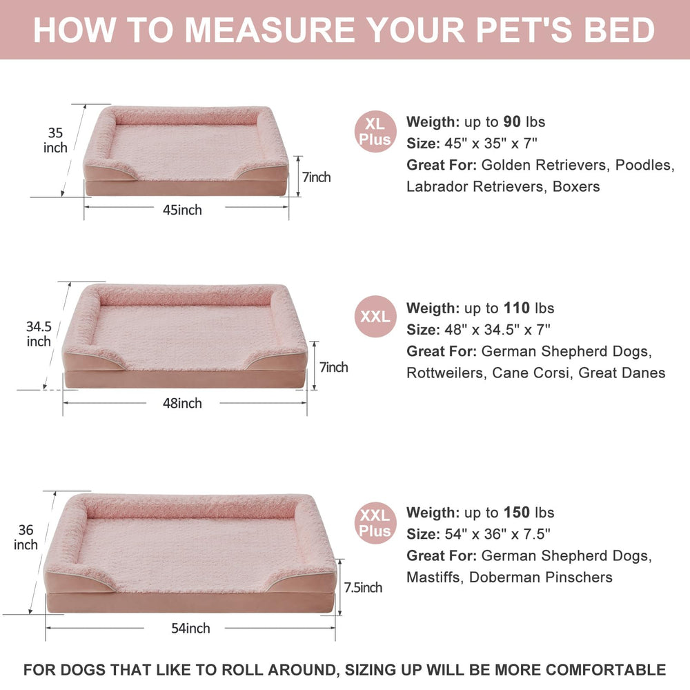 WNPETHOME dog bed non-skid bottom keeps the couch stable during playful moments