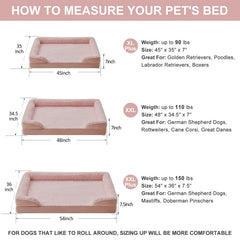 WNPETHOME dog bed non-skid bottom keeps the couch stable during playful moments