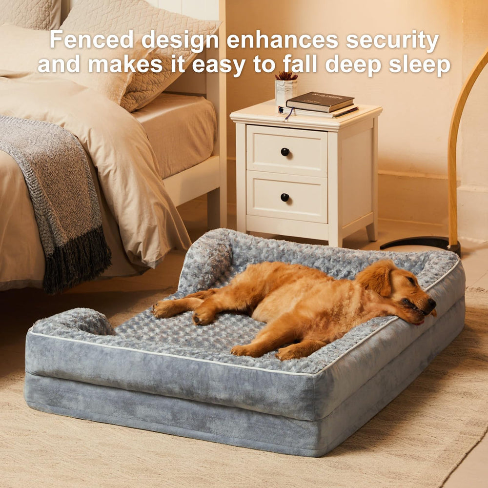 WNPETHOME dog bed waterproof inner lining protects against accidents