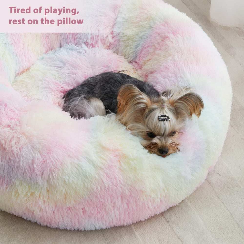 WNPETHOME machine-washable donut bed stays easy to clean and maintain.