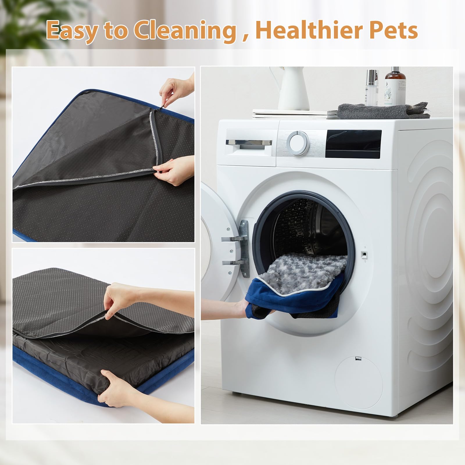 WNPETHOME extra-large dog bed perfect for big breeds in the living room or crate