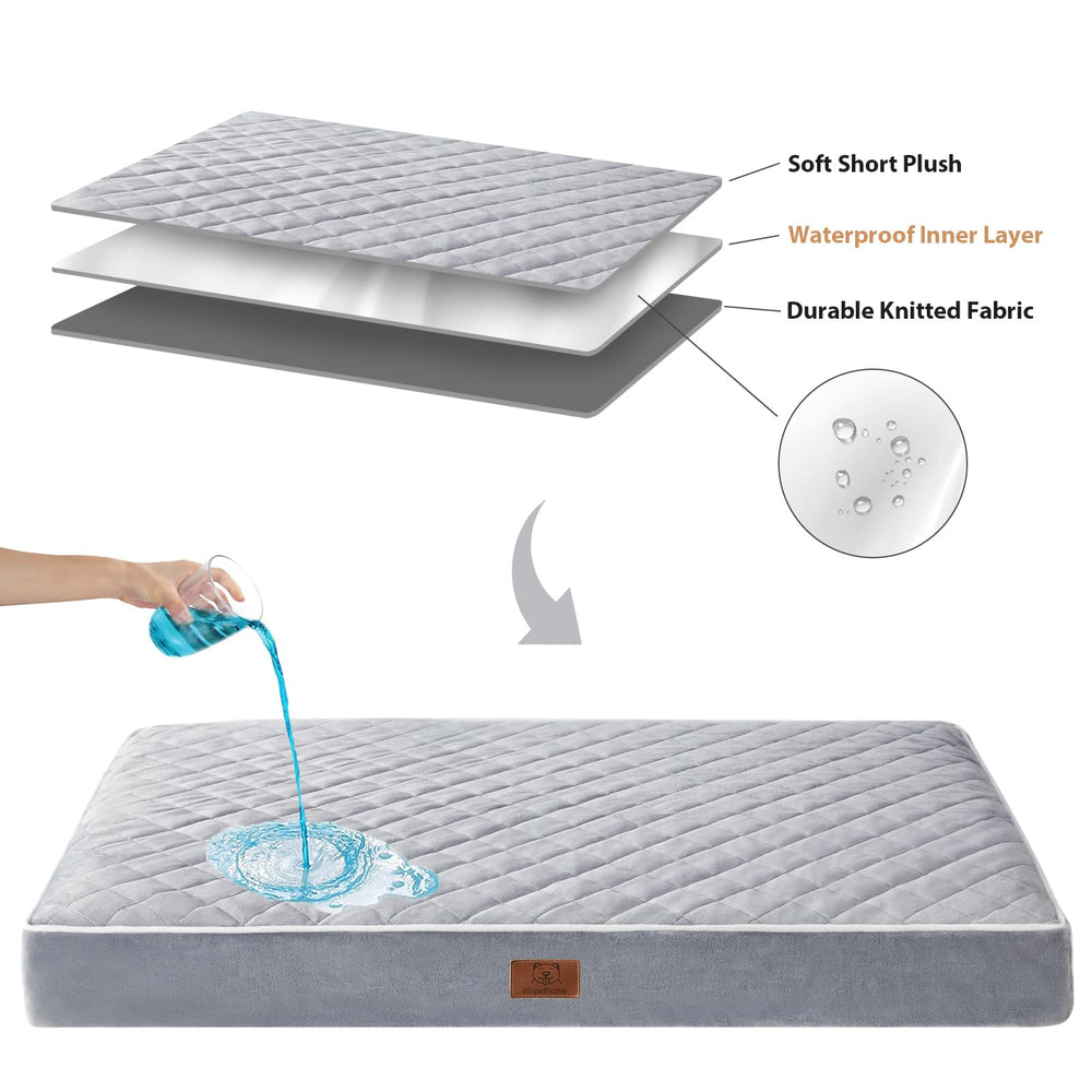 WNPETHOME anti-slip bottom keeps the bed steady for active pets.