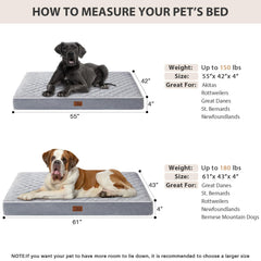 WNPETHOME giant dog bed quilted design adds stylish comfort to living spaces.