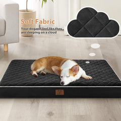 WNPETHOME giant dog bed shows waterproof cover to keep spaces clean.