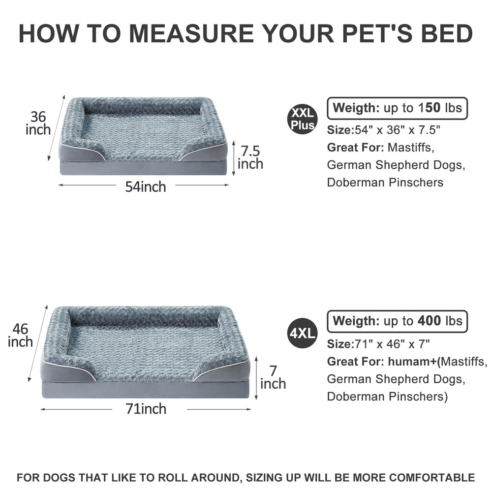 WNPETHOME non-skid bottom keeps the bed in place on smooth floors