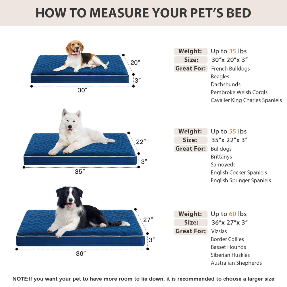 WNPETHOME orthopedic bed anti-slip bottom prevents shifting during play