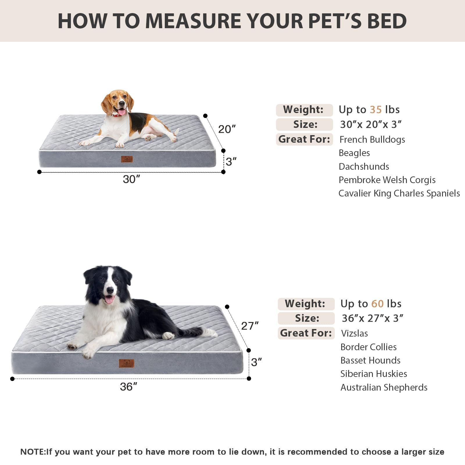 WNPETHOME bed ships vacuum-sealed for compact delivery