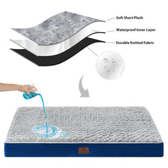 WNPETHOME egg crate foam focus shows breathable, cushioned surface for relaxing naps