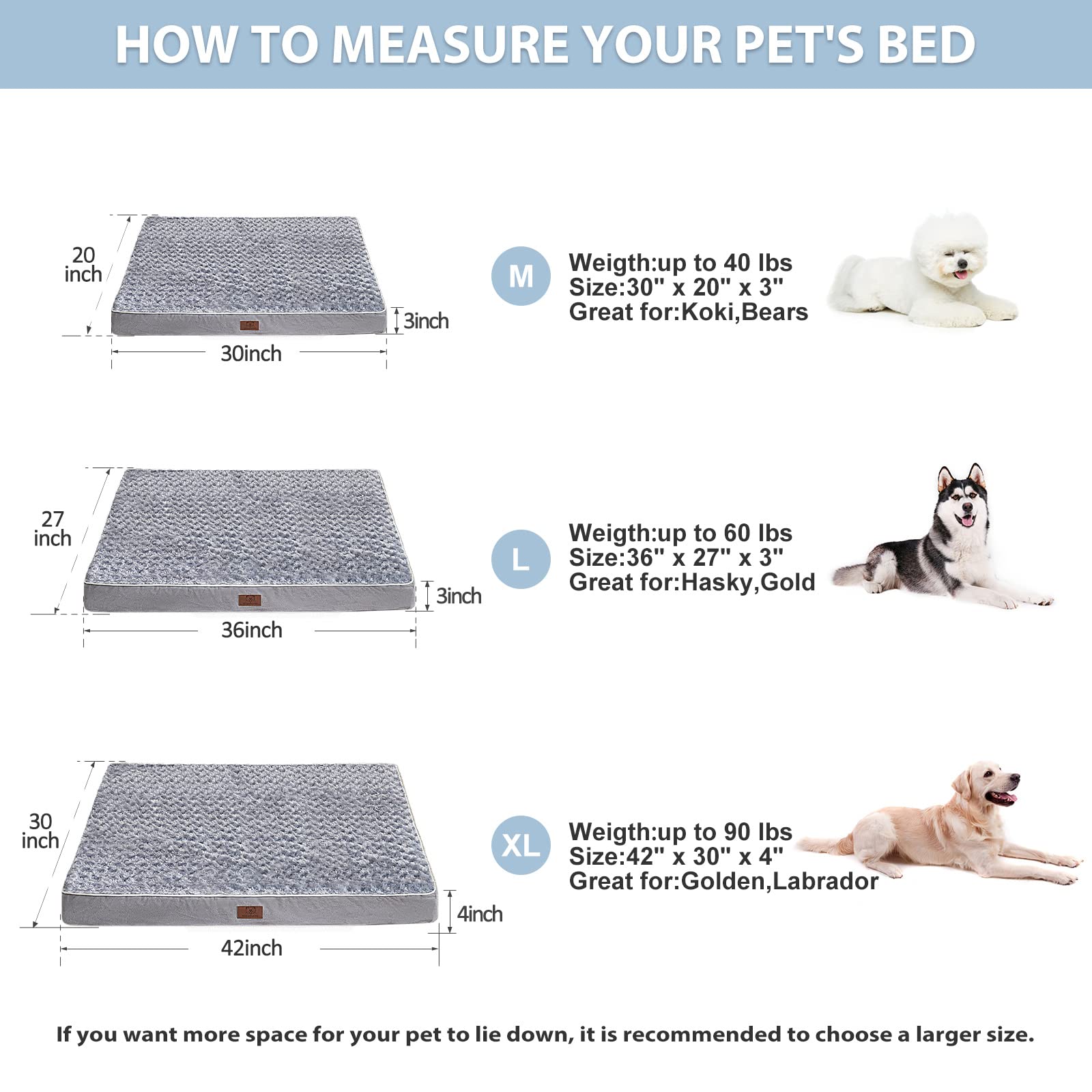 WNPETHOME plush surface invites warm, cozy resting and comfort.