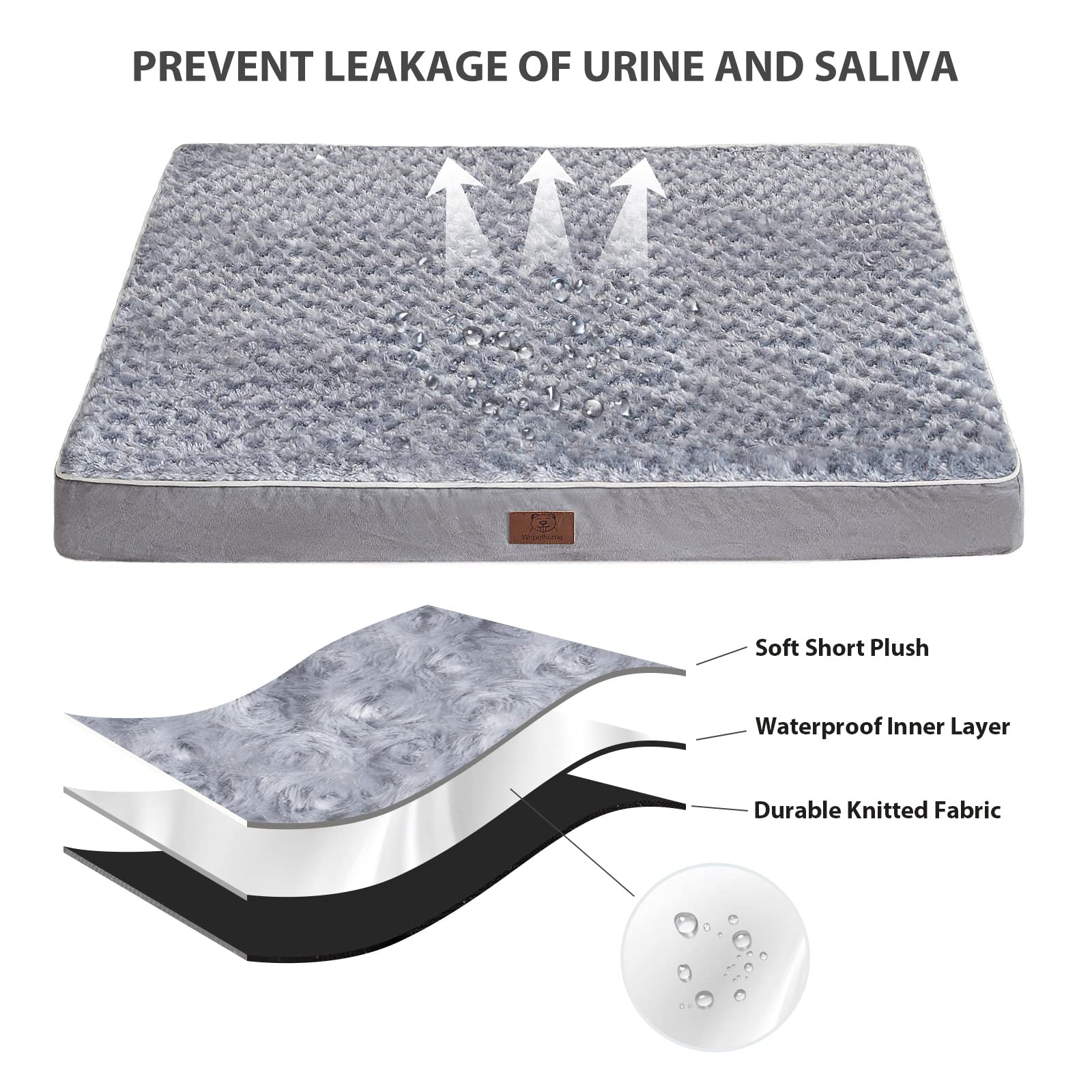 WNPETHOME removable washable cover allows quick cleaning and fresh looks.