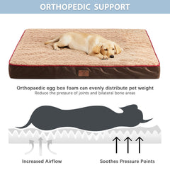 WNPETHOME orthopedic bed waterproof material closeup shows urine protection.