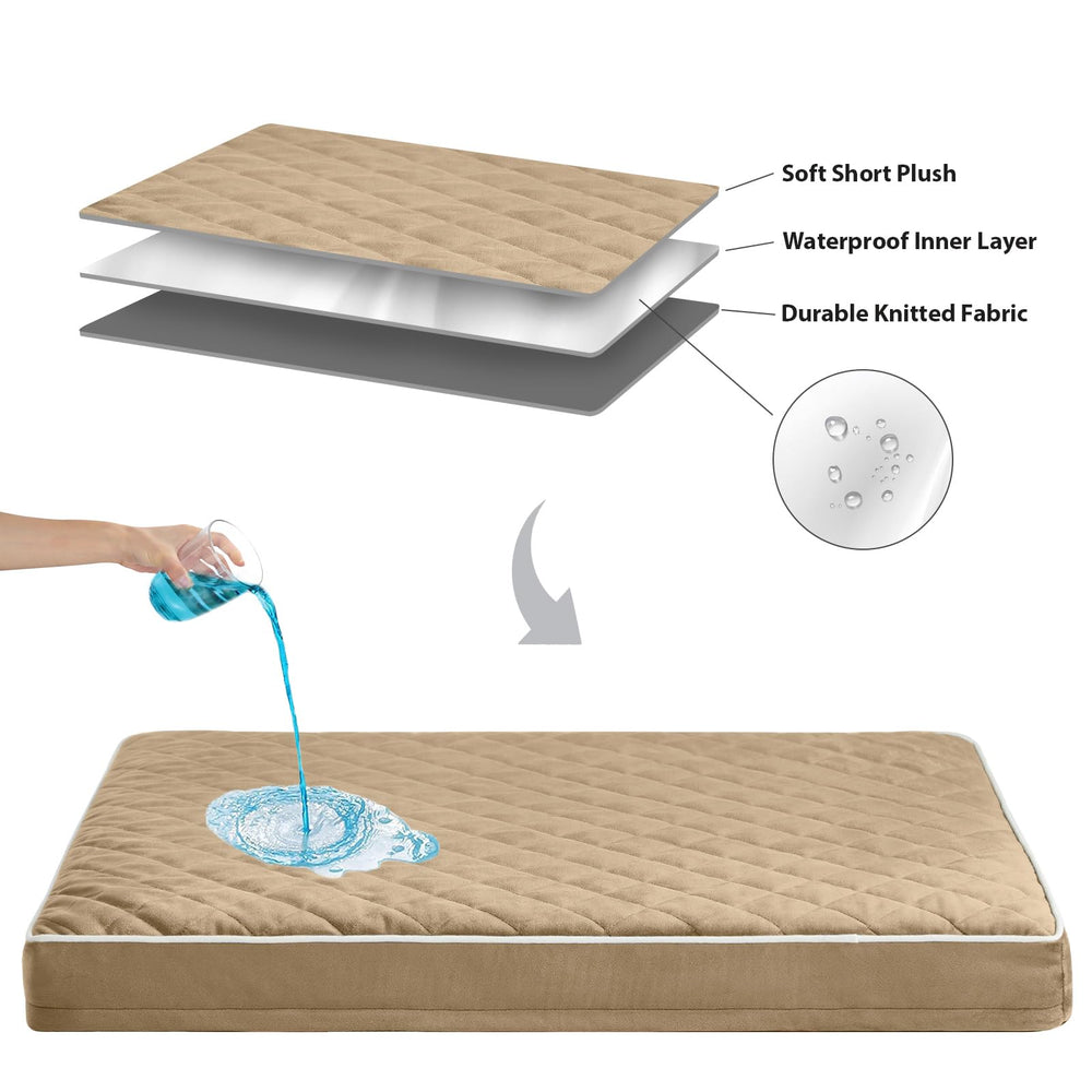 WNPETHOME orthopedic XXL bed in full-size dimensions with a large resting area.