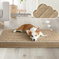 WNPETHOME orthopedic XXL bed featuring a quilted design and premium look.