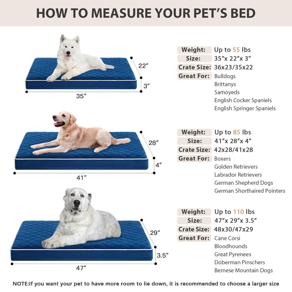 WNPETHOME waterproof anti-slip base helps keep the bed in place.