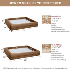 WNPETHOME XL dog bed orthopedic foam supports joints and eases pressure.