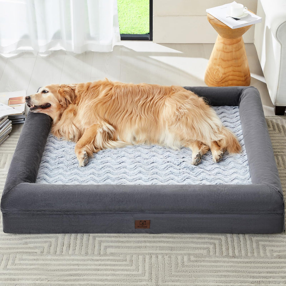 WNPETHOME XXL dog bed cover in soft velvet offers cozy, skin-friendly comfort for dogs.